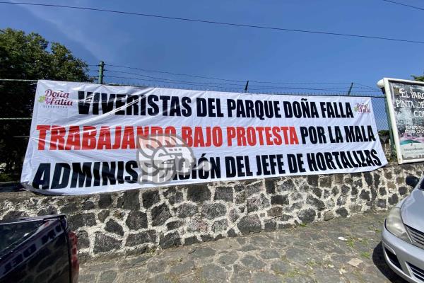 En Xalapa, exigen viveristas del parque Doña Falla salida de jefe de hortalizas