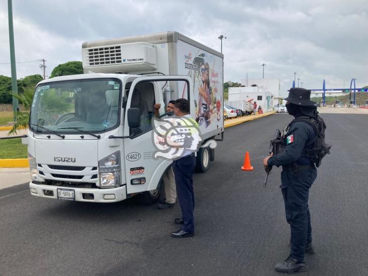 Instala SSP puestos de inspección en diferentes puntos de Coatzacoalcos