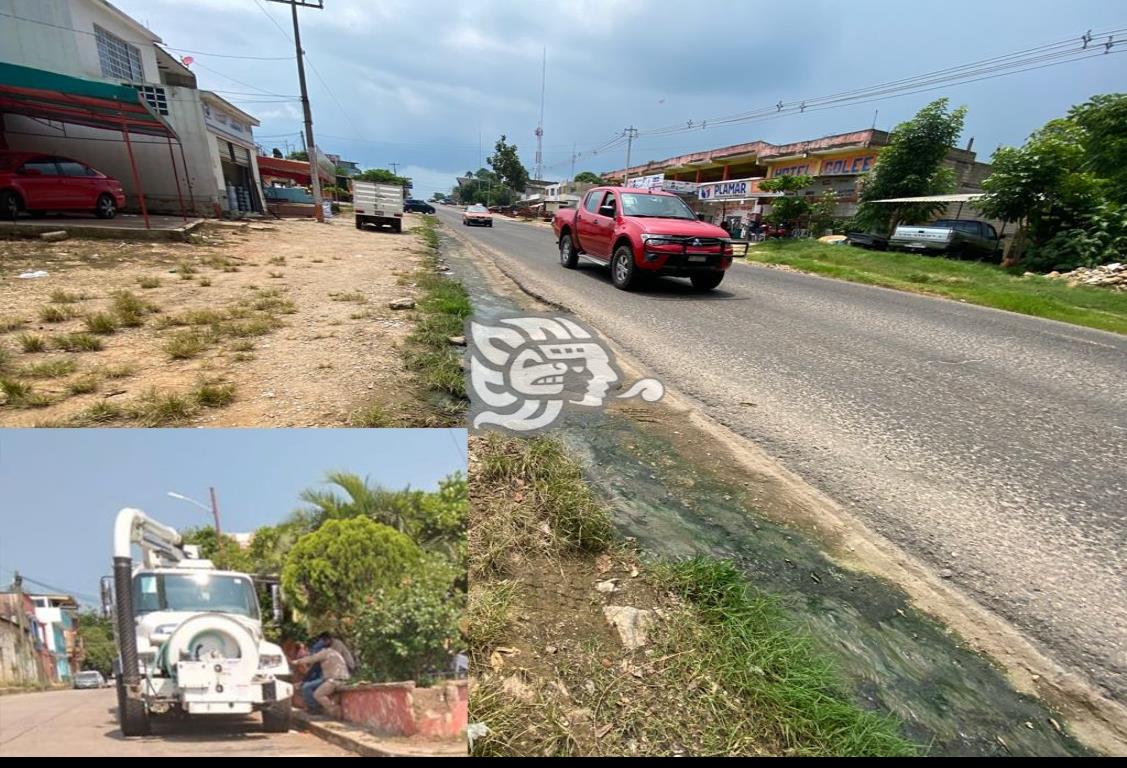 CAEV no atiende fuga de aguas negras de la Costera del Golfo