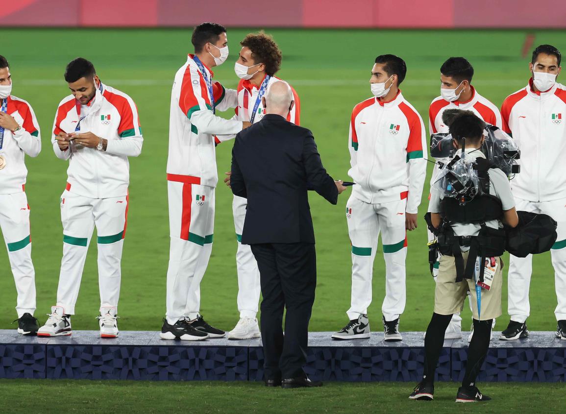 Así fue la entrega de la medalla de bronce para la Selección Mexicana en Tokio 2020