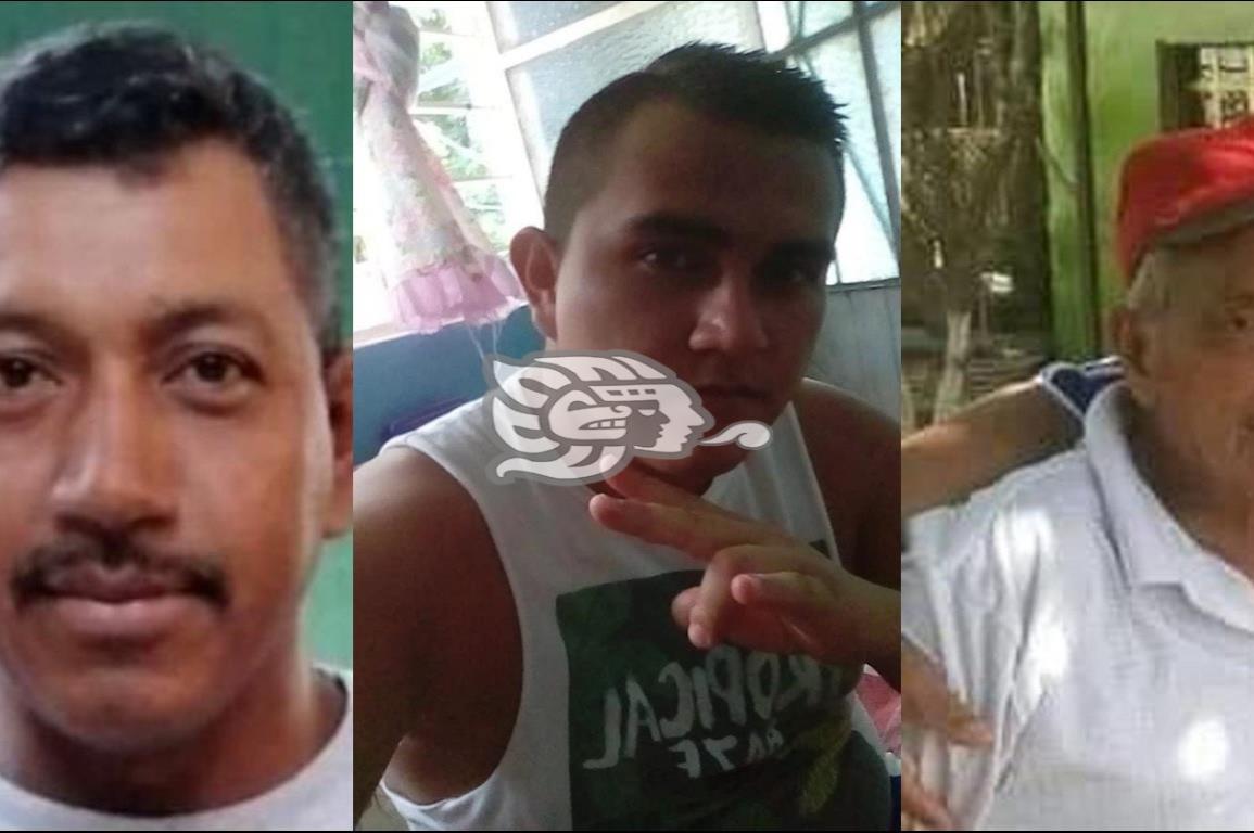 Reportan a tres desaparecidos en región de Acayucan