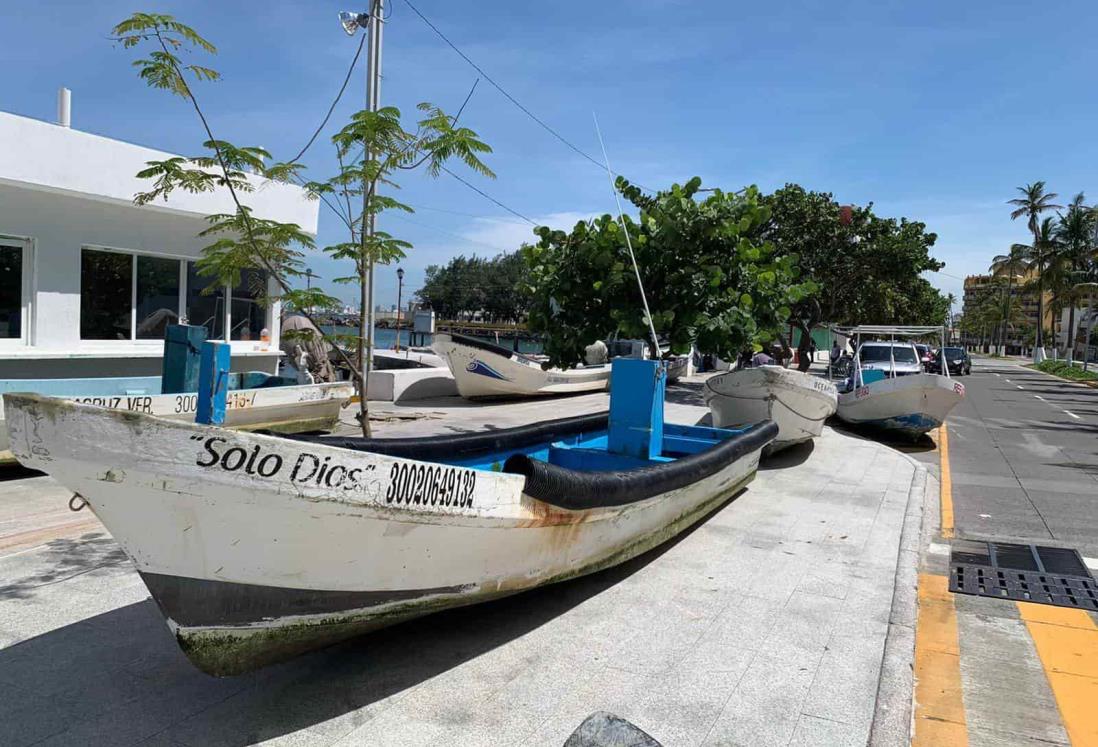 ¡De nuevo! Lancheros vuelven a guardar sus lanchas por evento de norte en Veracruz