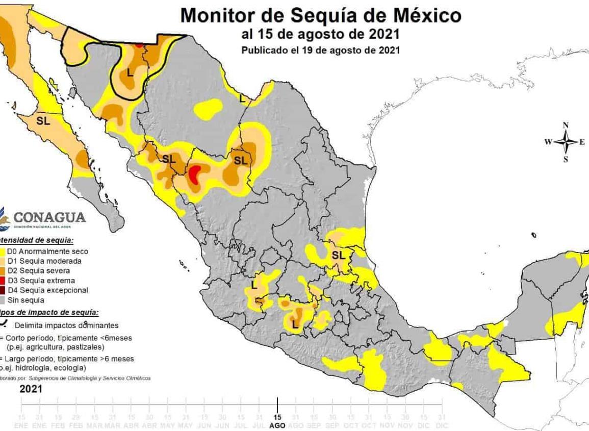 Ondas tropicales podrían revertir sequías en Veracruz