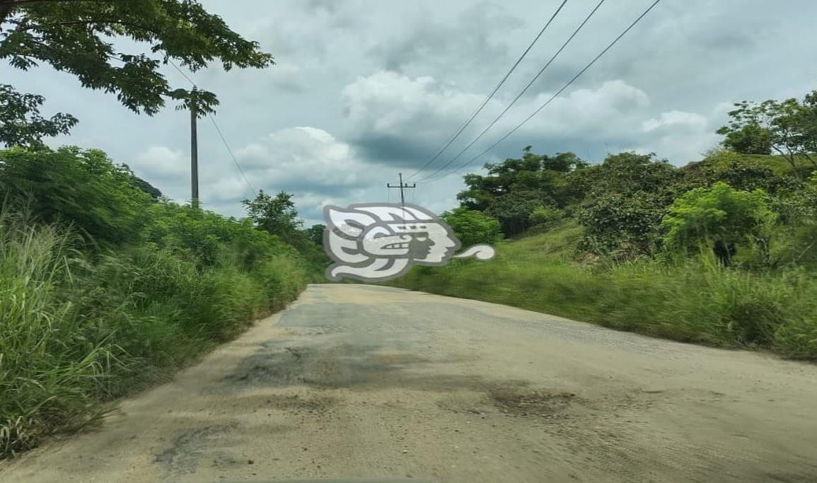 Empeoran condiciones del tramo carretero Moloacán-Las Choapas