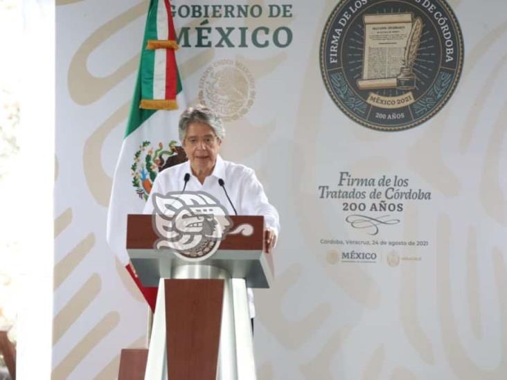 Conmemora AMLO 200 años de la Firma de los Tratados de Córdoba