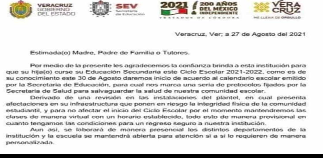 En Veracruz, no todas las escuelas tienen condiciones para el regreso a clases