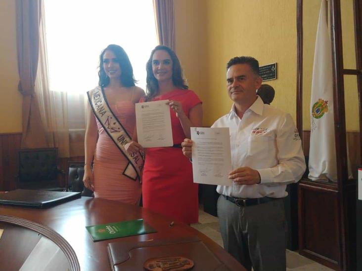 Lupita Jones firma convenio de colaboración con Orizaba