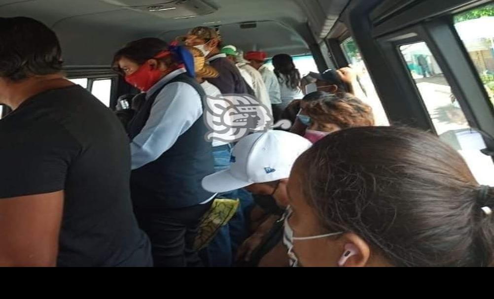 Unidades del Transporte Chacalapa, puntos de alto riesgo de contagio