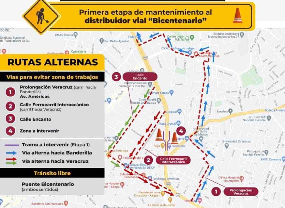 En Xalapa, cerrarán avenida Lázaro Cárdenas durante 10 días por mantenimiento