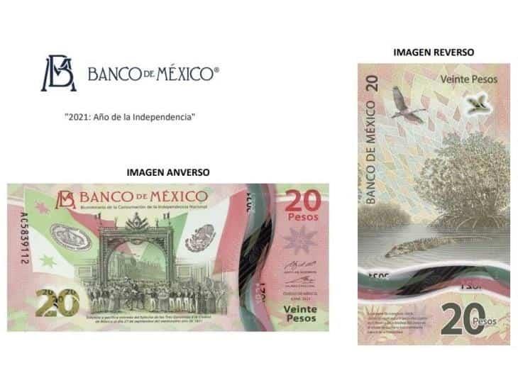 ¿Te gusta? Así será el nuevo billete de 20 pesos