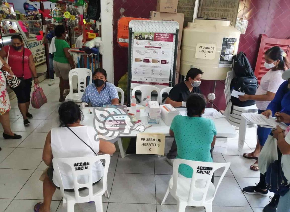 Llevan al mercado Coatzacoalcos, pruebas para detectar hepatitis y VIH