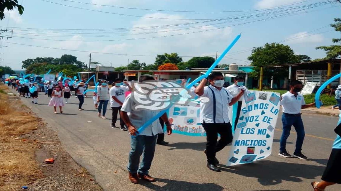 Con una caminata, mujeres oteapenses dicen NO al aborto