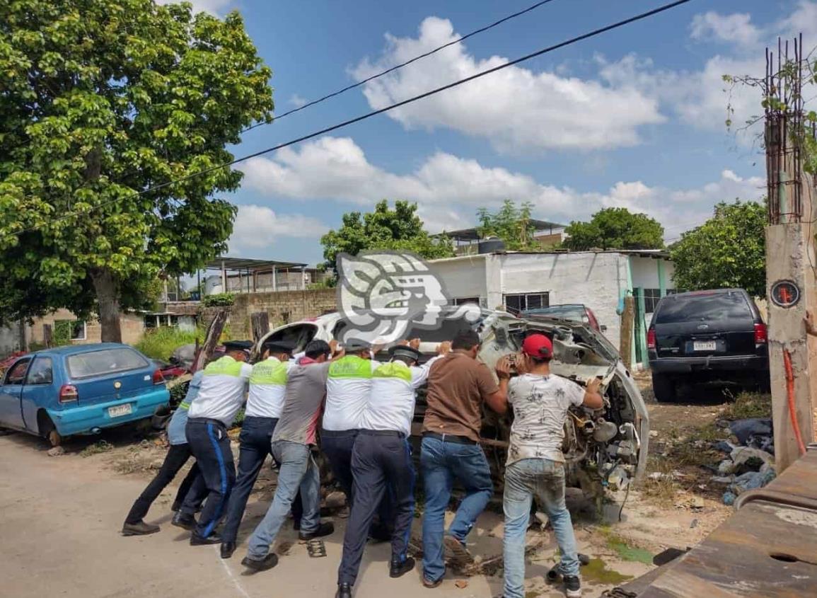 Aplican operativo “maceta” en Minatitlán y retiran seis unidades