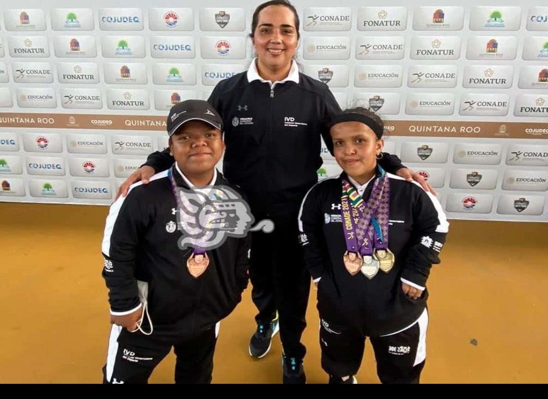 Atletas de Acayucan se trajeron cuatro preseas del Nacional