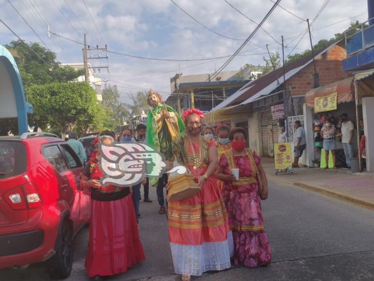 Misa, tamales y champurrado en Nanchital en honor a San Judas Tadeo