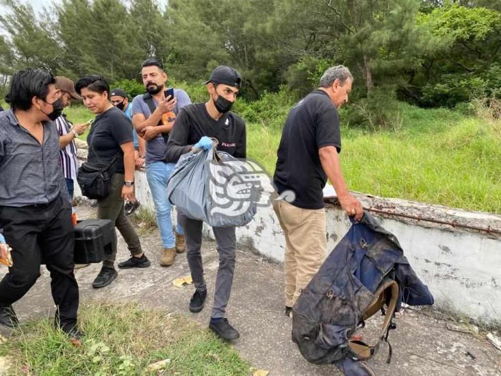 Hallan restos humanos en lote baldío de Veracruz