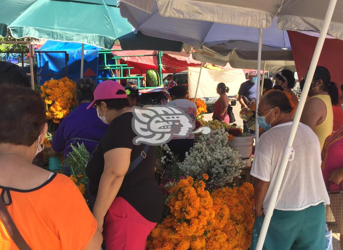 Día de Muertos ‘revivió’ sector comercial de Agua Dulce