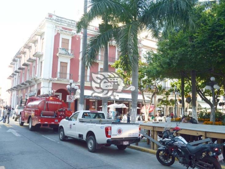 Se registra conato de incendio en restaurante del centro de Veracruz