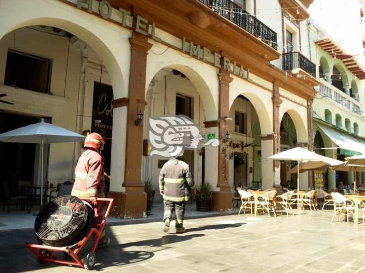 Se registra conato de incendio en restaurante del centro de Veracruz