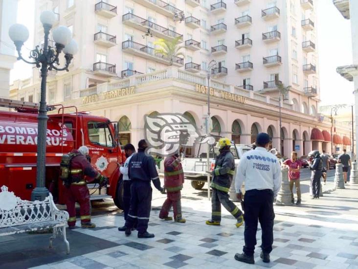 Se registra conato de incendio en restaurante del centro de Veracruz