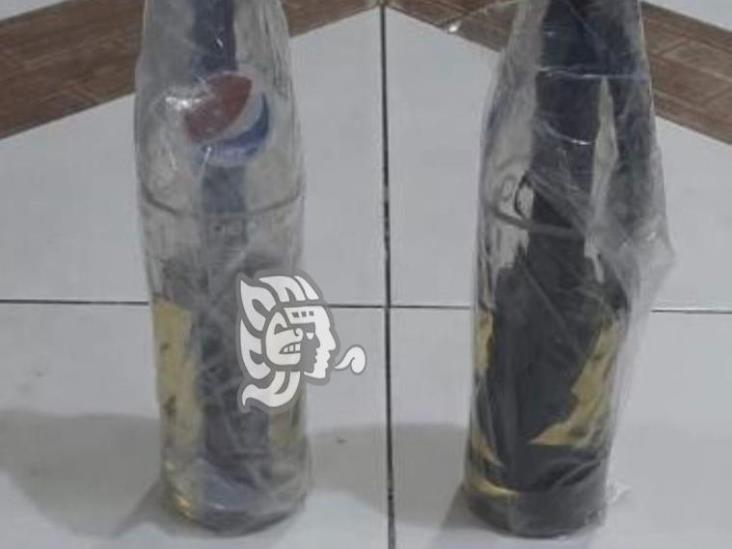 Cae presunto extorsionador en Coatza; le decomisan arma bombas molotov