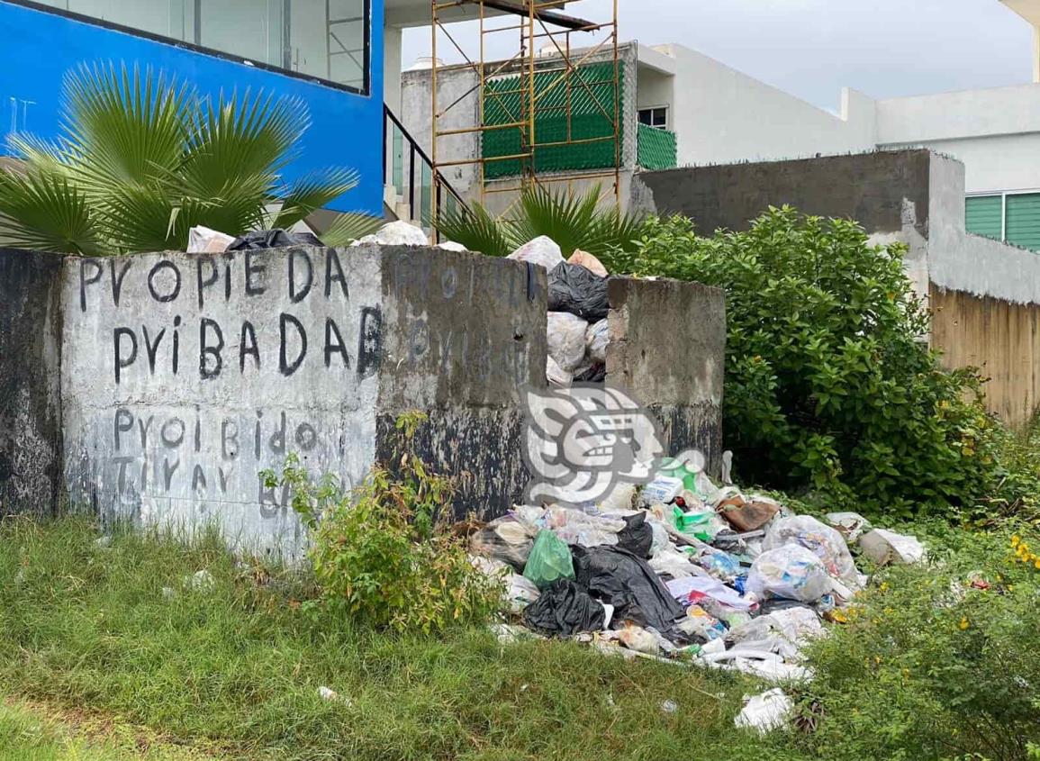 Habitantes de Villa San Martín inconformes por Basurero clandestino