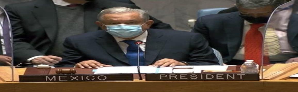 Propone AMLO Plan Mundial de Fraternidad y Bienestar en asamblea de la ONU