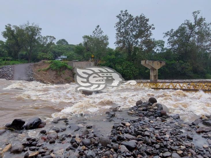 Lluvias por el frente frío 9 dejan incomunicadas a comunidades de la Sierra misanteca