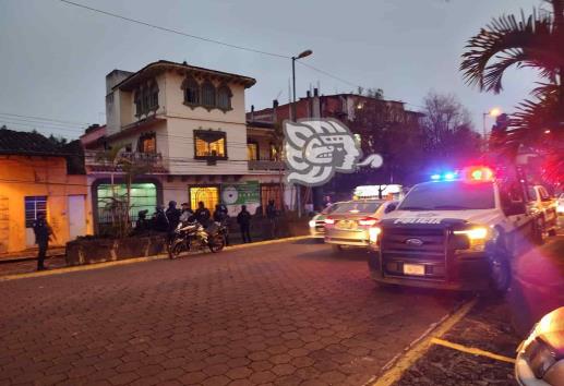 Fuerte operativo por disparos en céntrica calle de Xalapa