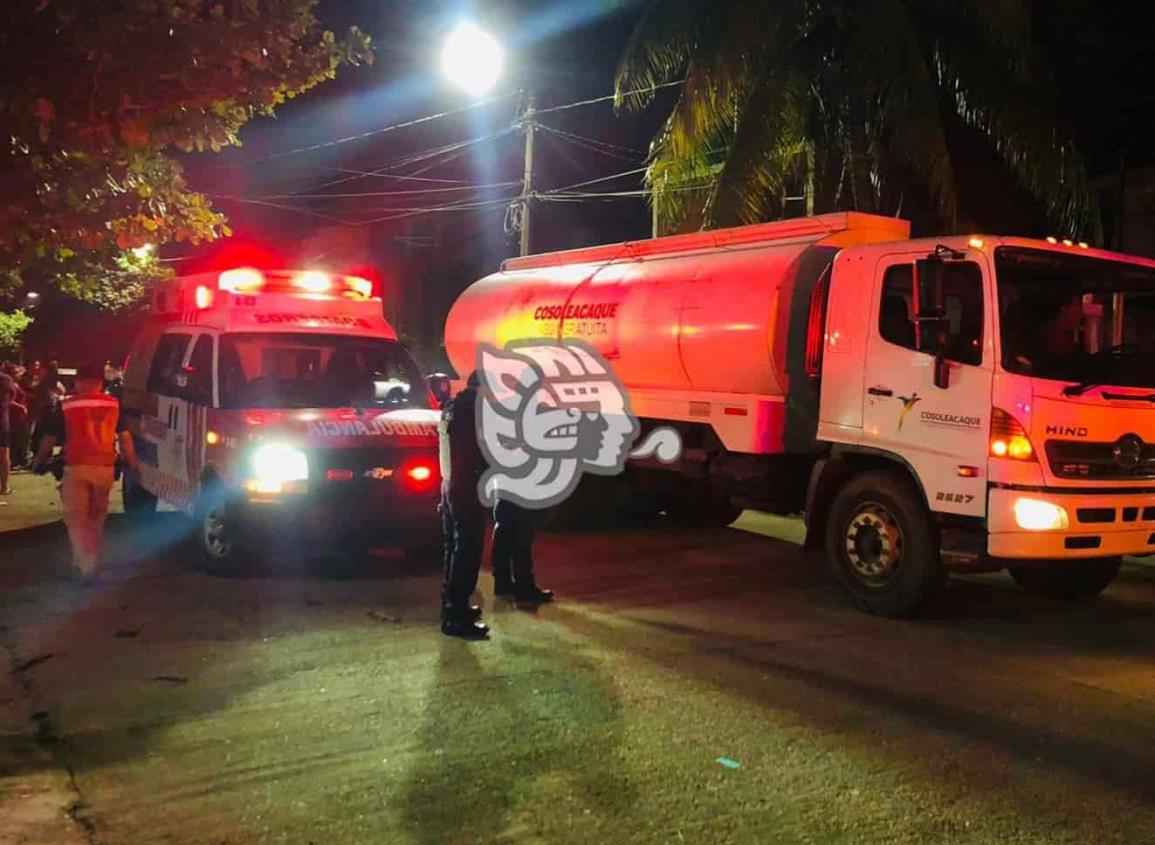 Se incendia vivienda en la colonia El Naranjito en Cosoleacaque