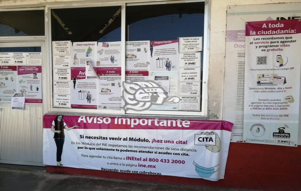 Reactivarán hasta el 3 de enero, trámites en INE de Las Choapas