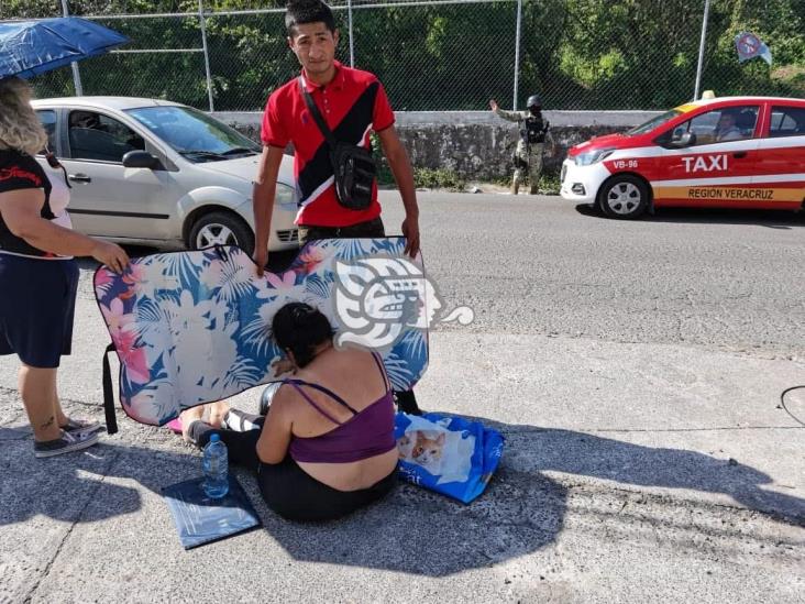 Choque deja una persona lesionada en calles de Veracruz