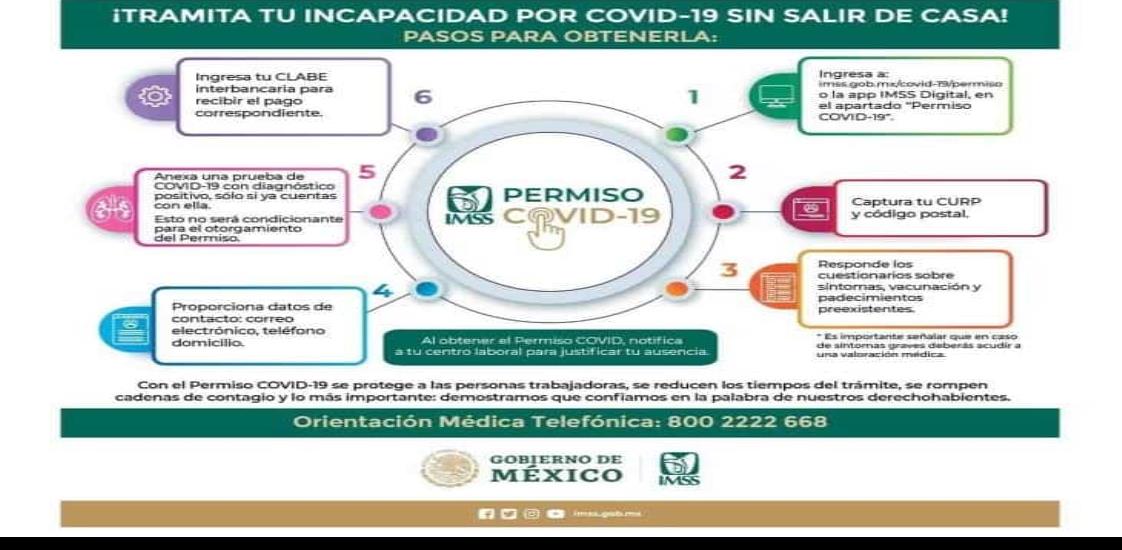 En Veracruz, IMSS facilitará trámite de incapacidad por covid