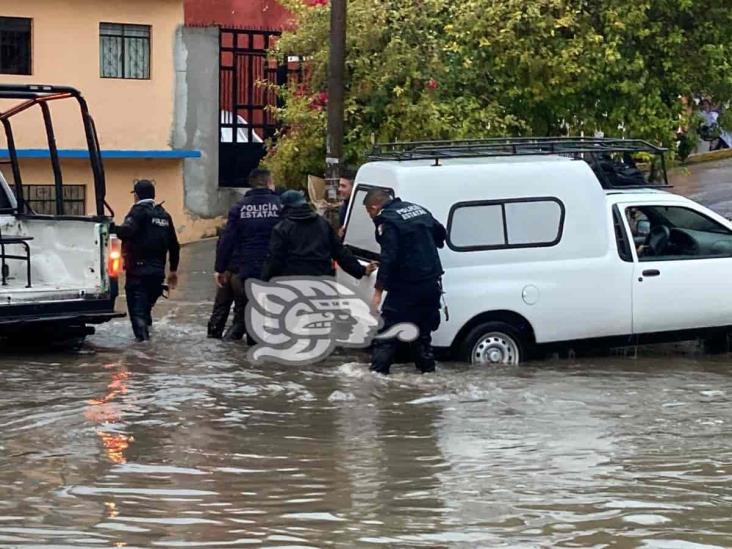 Lluvia provoca inundaciones este jueves en Xalapa; SSP activa Plan Tajín