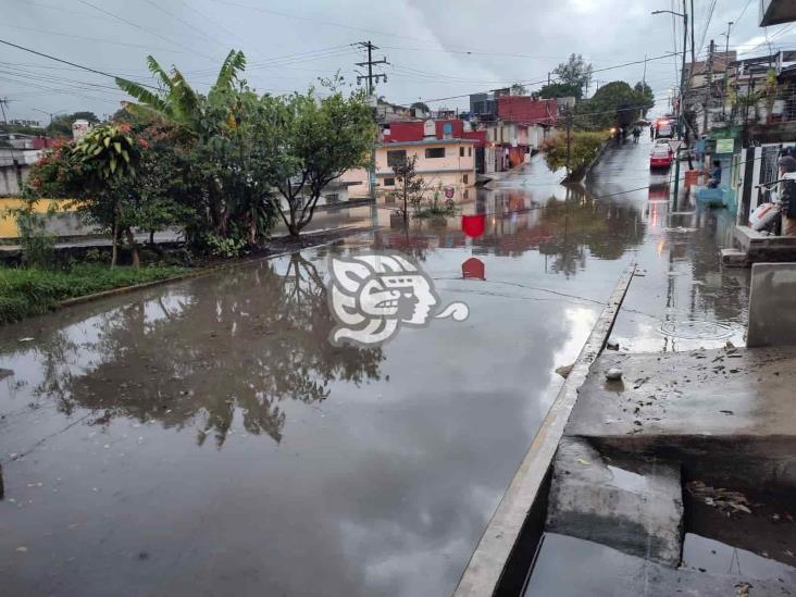 Lluvia provoca inundaciones este jueves en Xalapa; SSP activa Plan Tajín