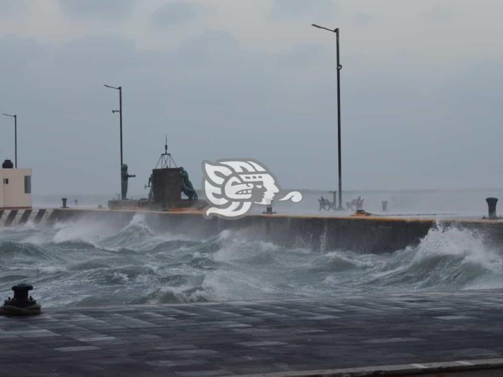 Fuerte norte azotará al estado de Veracruz este jueves, advierte PC