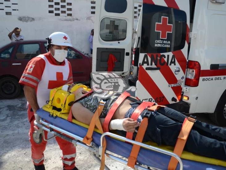 Cae obrero desde tercer piso en Veracruz