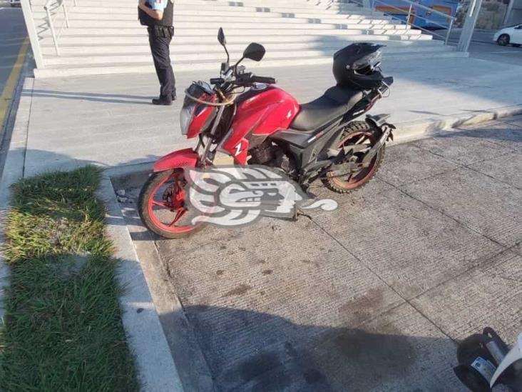 Reportan motocicleta robada en Boca del Río