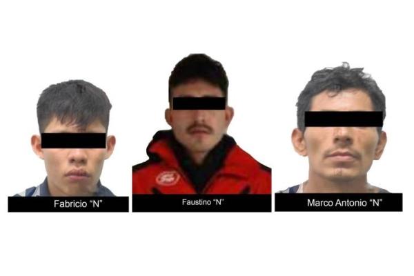 Acusados de robo y con droga, detienen a 3 en zona centro