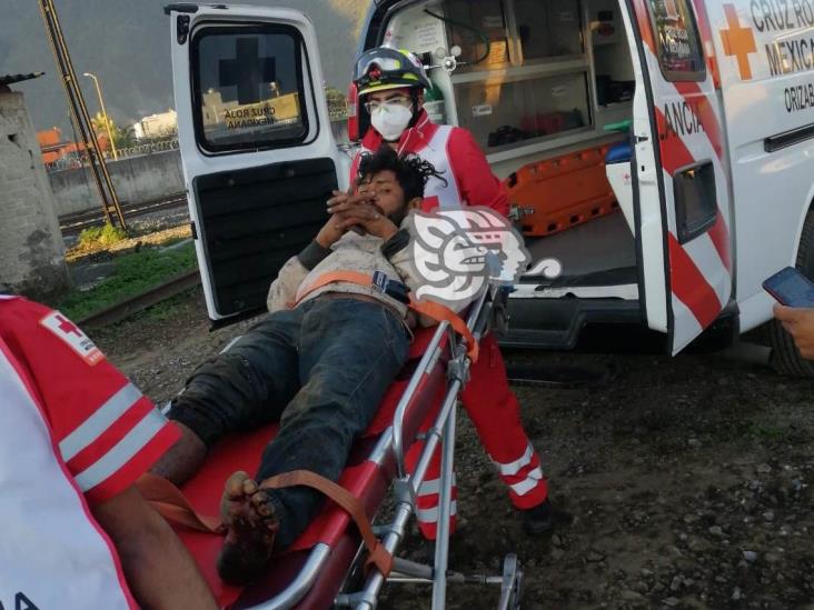 Centroamericano es arrollado por el tren en Río Blanco