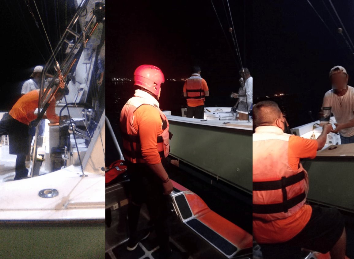 Se quedan varados cerca de la Isla de Sacrificios; Semar rescata a 10 personas