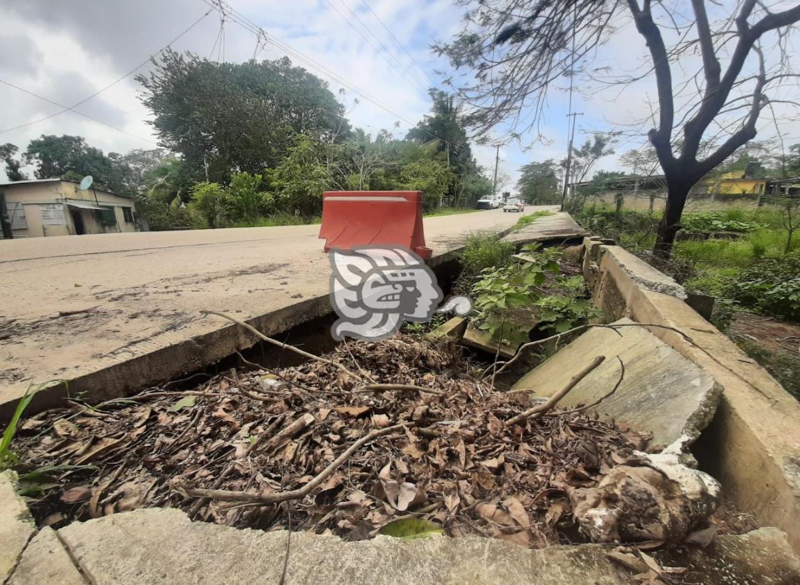 Inclemencias del clima dañan infraestructura vial de Agua Dulce