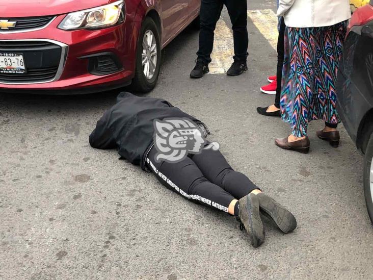 Atropellan a mujer en calles de Veracruz