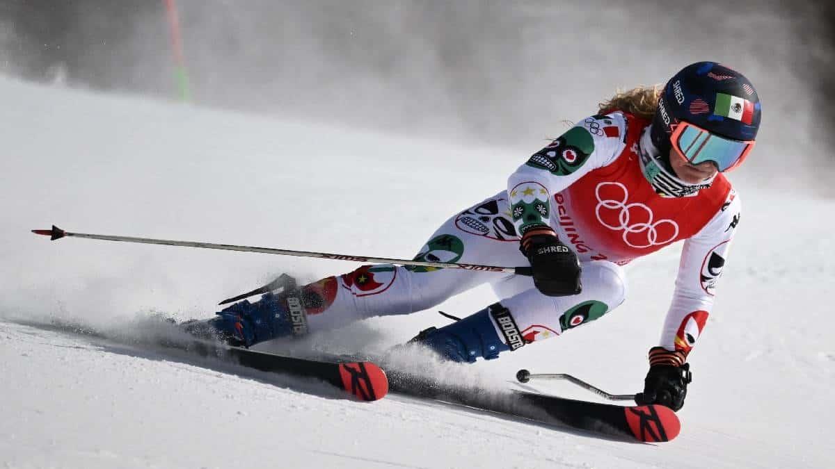 ¡Orgullo mexicano! Sarah Schleper hace historia en su debut en Beijing 2022!