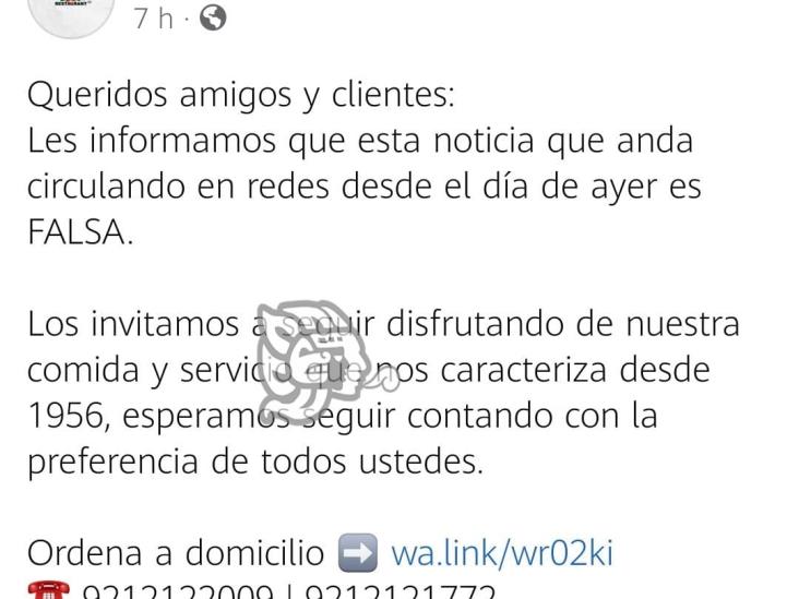 Desmienten cierre de La Flor del Istmo; reciben amenazas del crimen