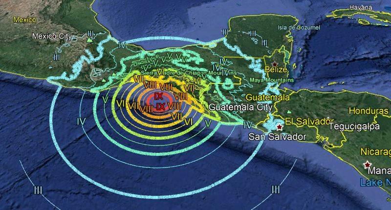 Sismo de magnitud preliminar 6.5 sacude Ciudad Hidalgo, Chiapas