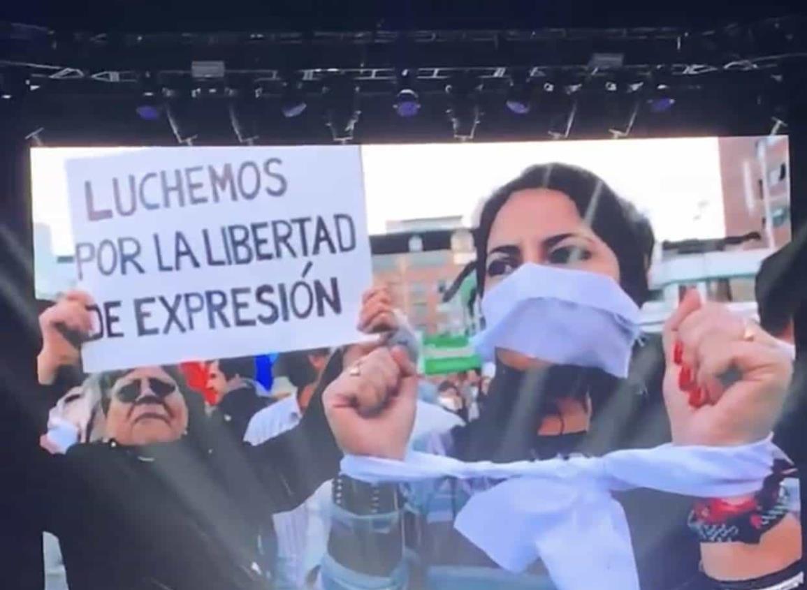 En concierto, Caifanes exige justicia para periodistas asesinados en Veracruz