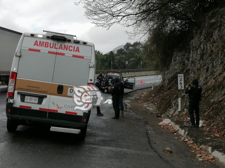 Hombre muere atropellado sobre la autopista Orizaba-Puebla