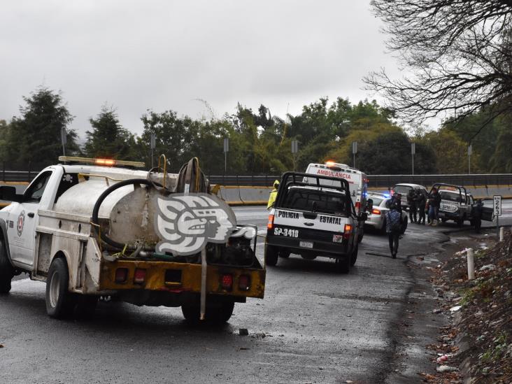 Hombre muere atropellado sobre la autopista Orizaba-Puebla