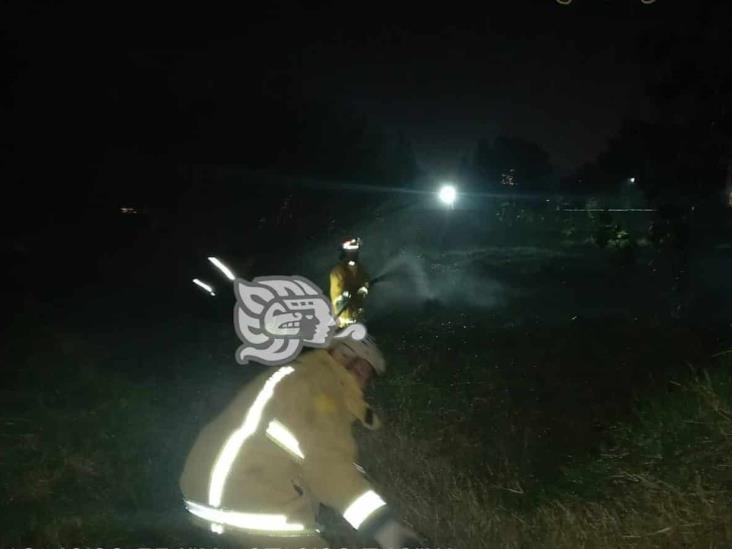 Reportan incendio de pastizal en colonia Aurora de Nogales